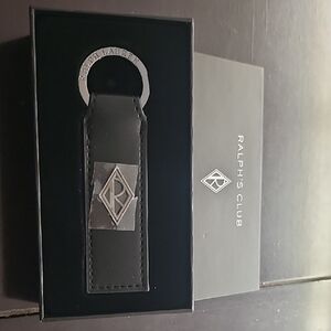 Ralph Lauren Black Key Holder with Silver Accent
